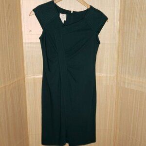 Suzi Chin For Maggie Boutique Womens Teal Knee Length Sheath Dress 6